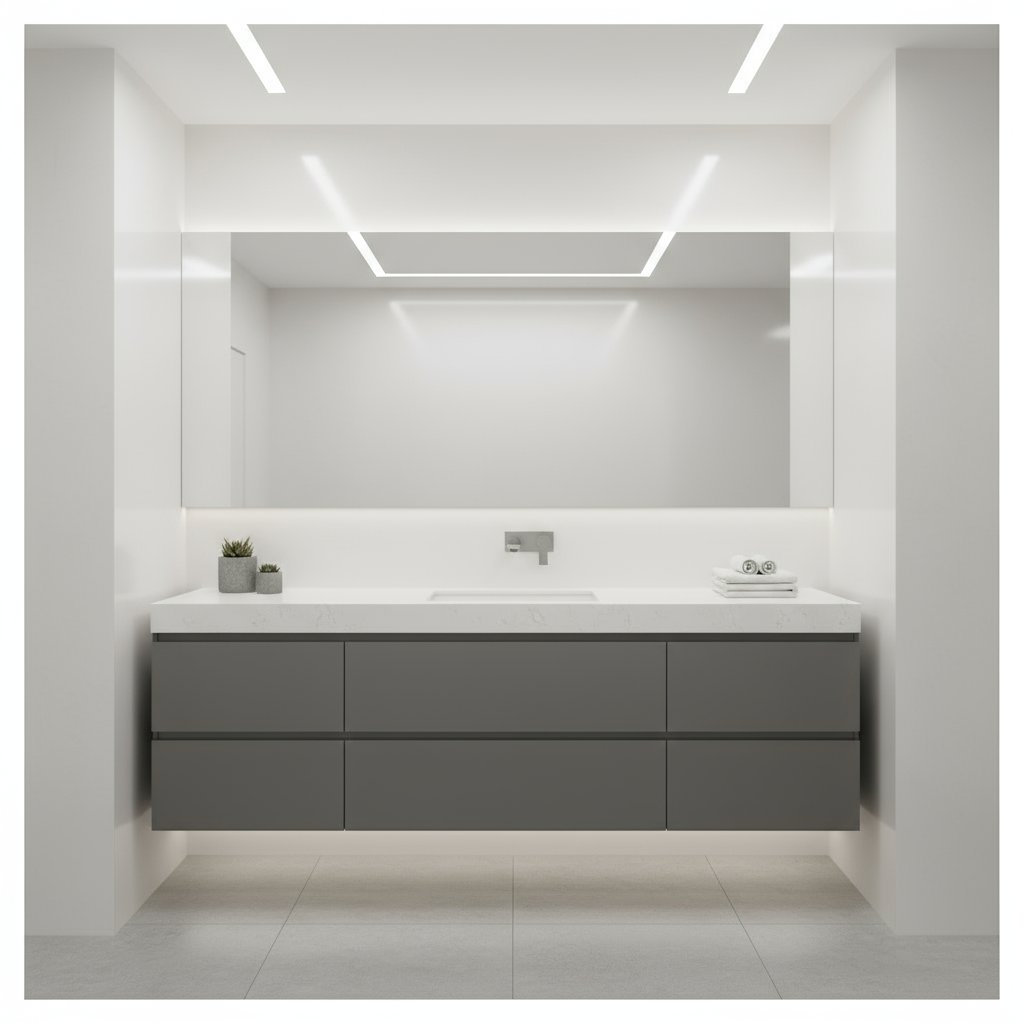 Shower Wall Panel 1200 White Gloss