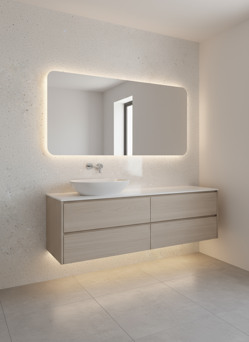 Shower Wall Panel 1200 White Sparkle