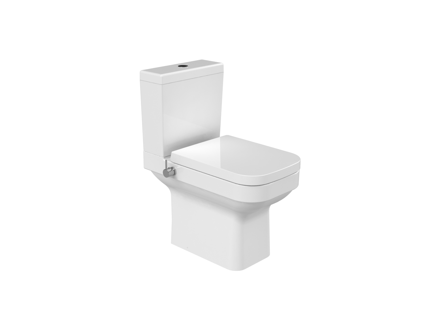 Noura Open Back Close Coupled  Hot & Cold Mixer Bidet Wall Hung Toilet