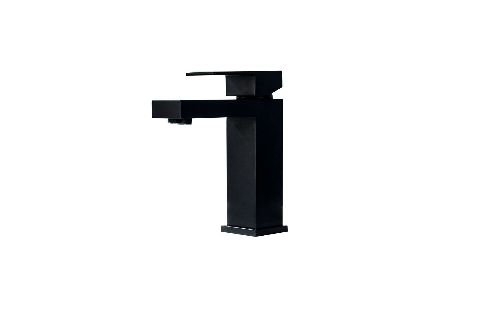 Novo Nicole Matt Black Solid Brass Mono Basin Mixer Tap