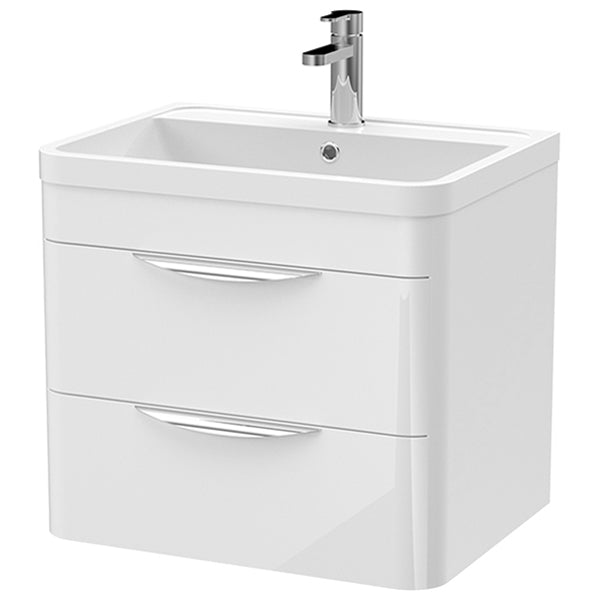 Nuie Parade 540mm High 2 Drawer Wall Hung Cabinet And Basin