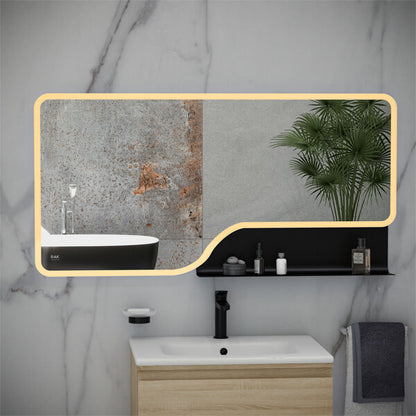 Rak Ornate LED Illuminated 600 x 800mm Mirror With Demister Pad