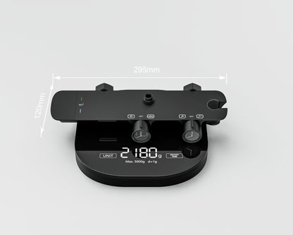 Novo Timeless Thermostatic Matt Black Modern Mixer Shower System 4-Function Solid Brass