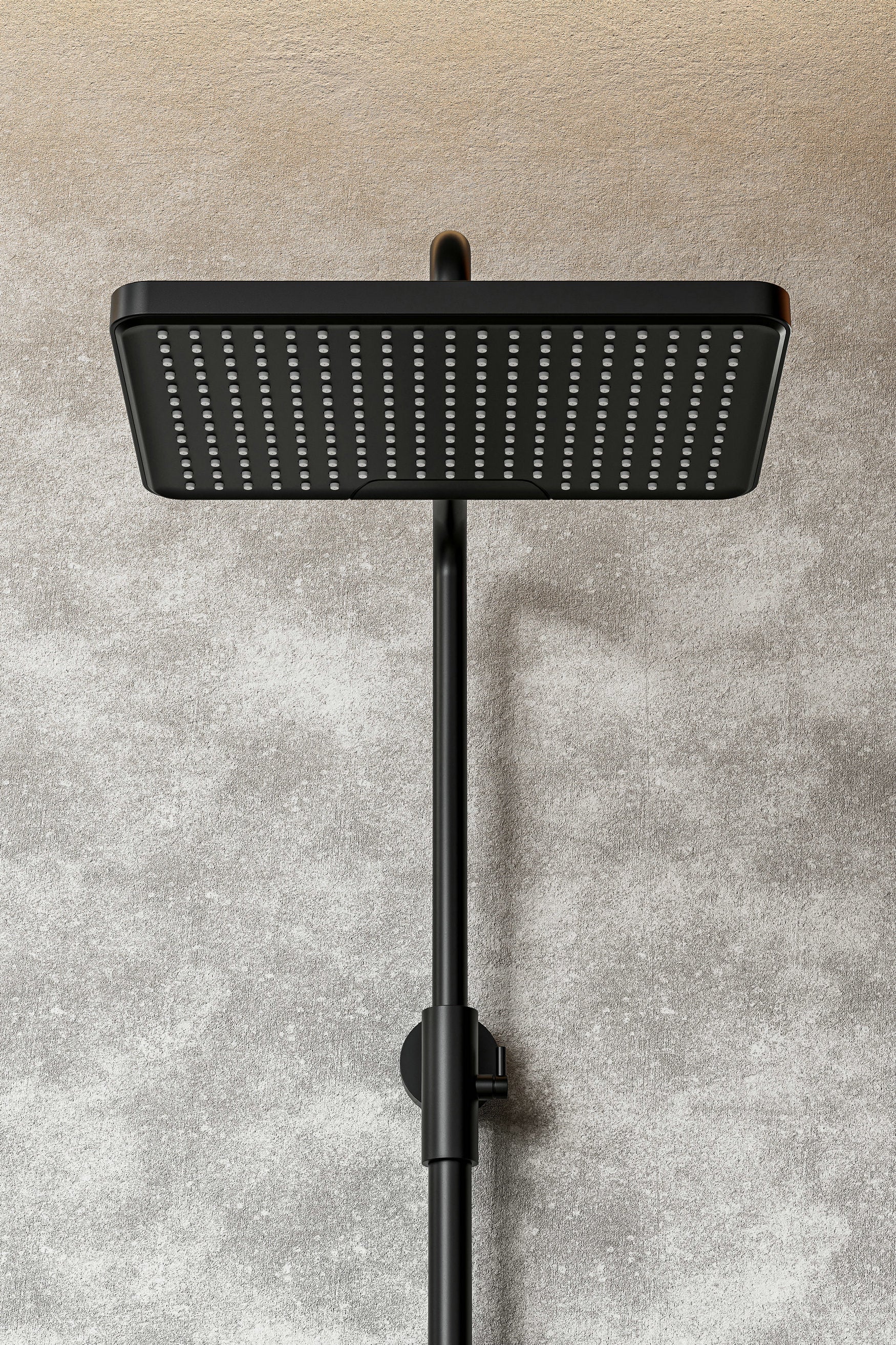 Novo Timeless Thermostatic Matt Black Modern Mixer Shower System 4-Function Solid Brass