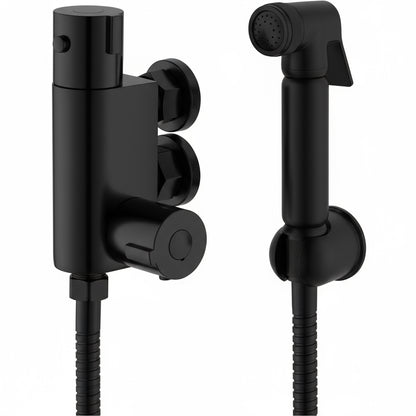 Novo Exposed  Bidet Mixing Doutche Set Black