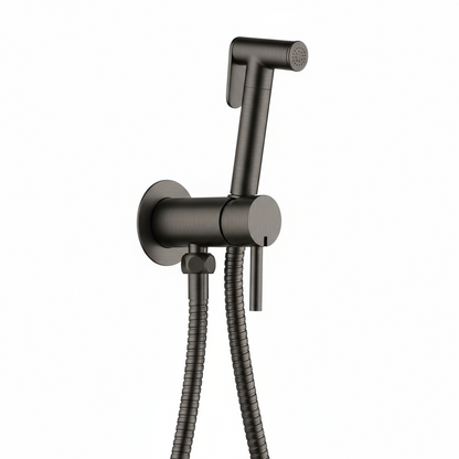 Novo Concealed  Bidet Mixing Doutche Set Gunmetal