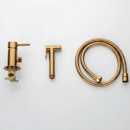 Novo Concealed  Bidet Mixing Doutche Set Brushed Bronze