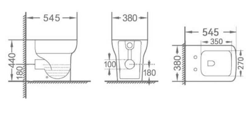 Novo Mora Back To Wall Short  WC & Soft Close Seat