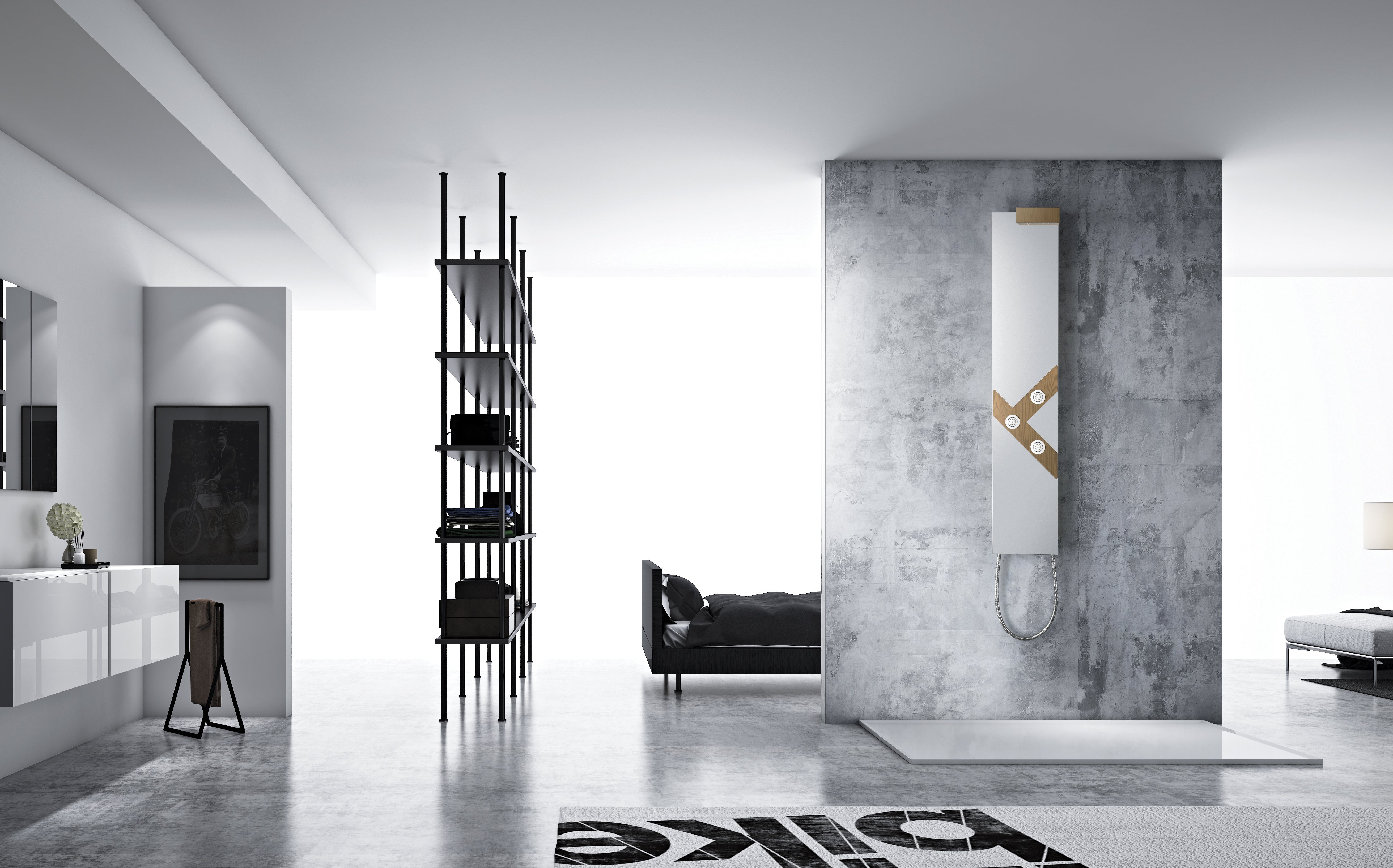 Novo Designer Brighton Column  Shower System