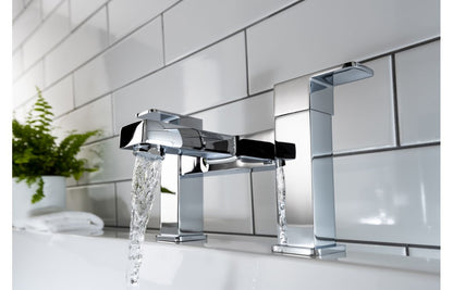 Abode Fervour Deck Mounted Bath Filler - Chrome