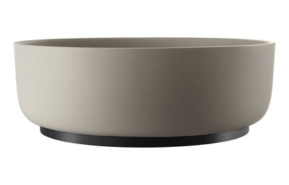 Abode Cava Round Basin Plinth - Matt Black