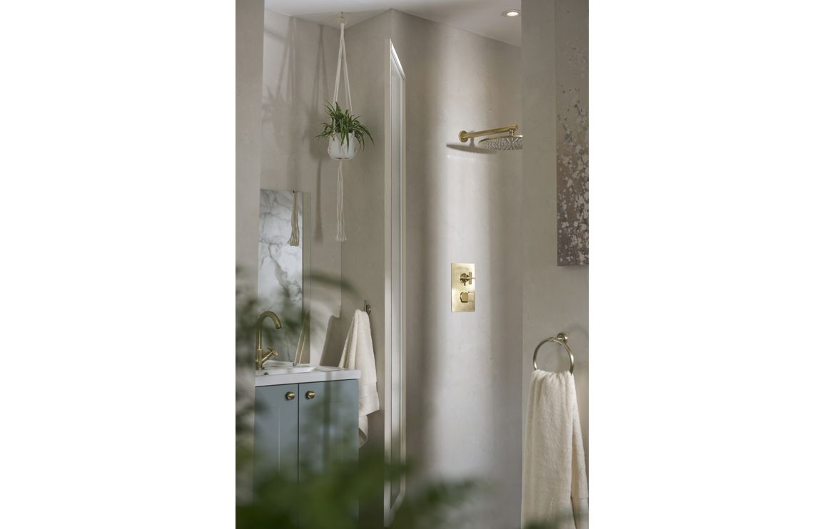 Abode Serenitie Basin Mixer - Antique Brass