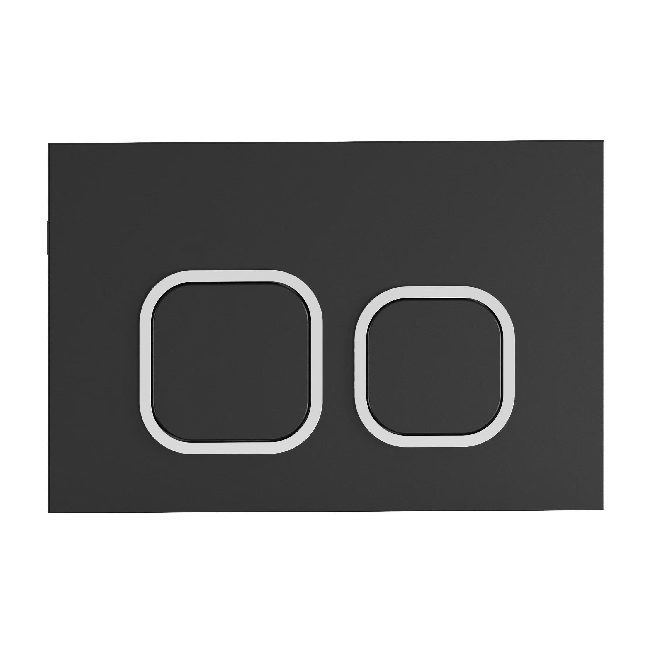 Novo Dual Flush Plate ABS-Matt Black