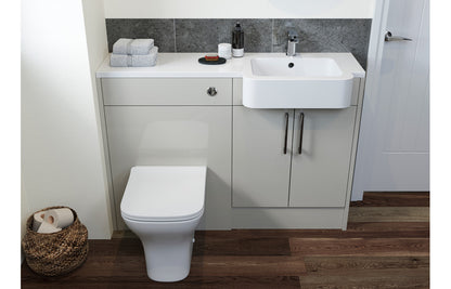 Alba WC Unit - Light Grey Gloss