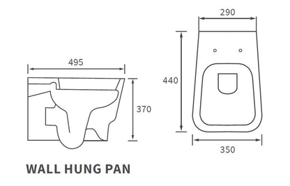 Amyris Wall Hung WC & Soft Close Seat