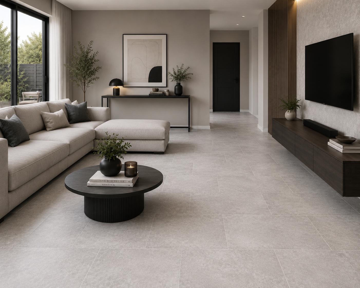 Silver Grey 300x600x5.5 Waterproof Luxury Click Vinyl Flooring