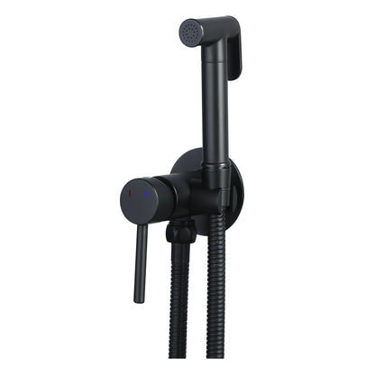 Novo Concealed  Bidet Mixing Doutche Set Matt Black