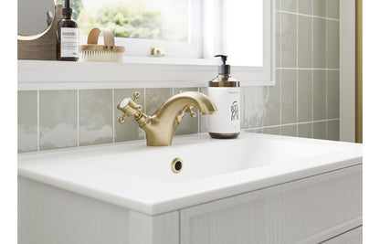 Tadlow Basin Mixer & Pop Up Waste - Brushed Brass