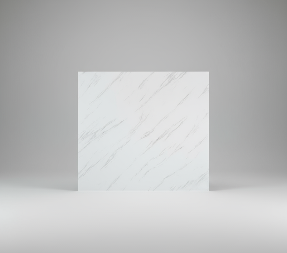 Shower Wall Panel  1200 Carrara Marble Gloss