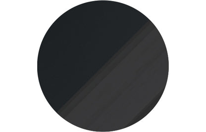 Cresta 350mm Wall Hung 1 Door Tall Unit - Matt Black & Glass