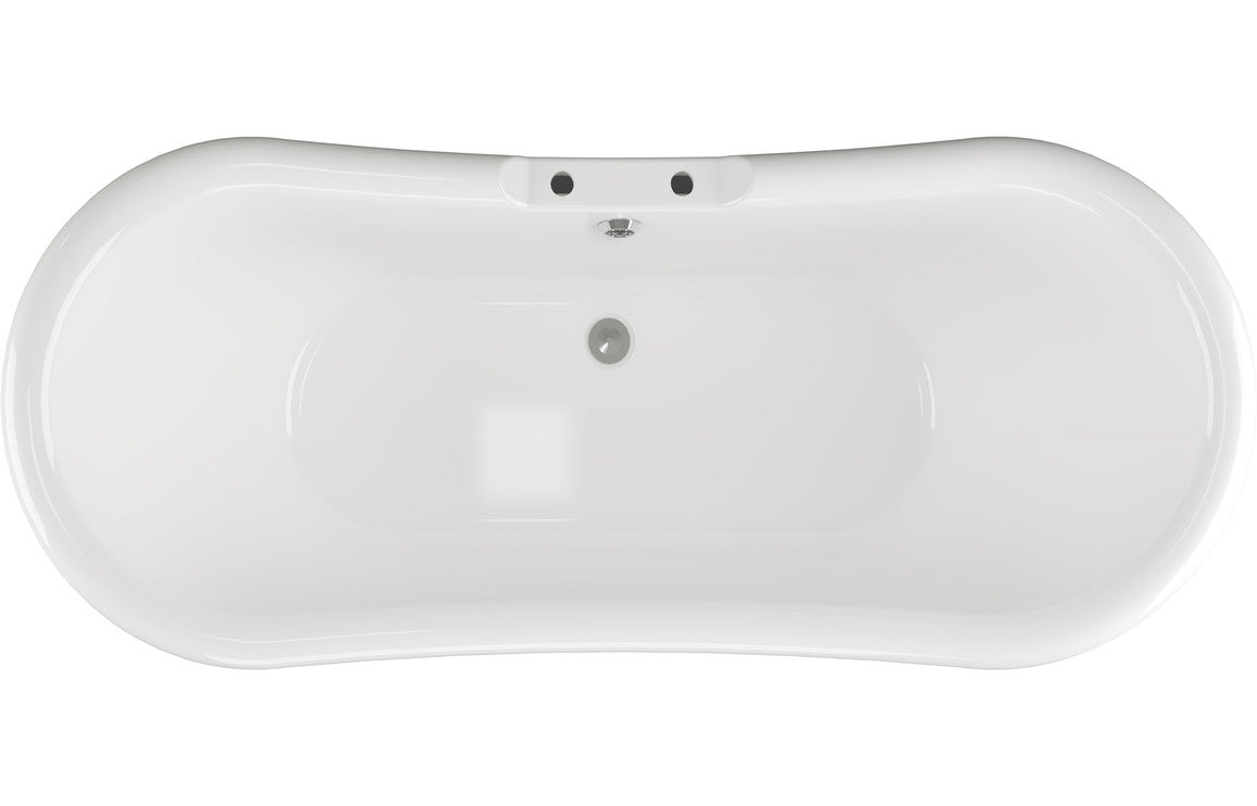 Grace Freestanding 1760x700x720mm 2TH Bath w/Base - White