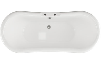 Grace Freestanding 1760x700x720mm 2TH Bath w/Base - White