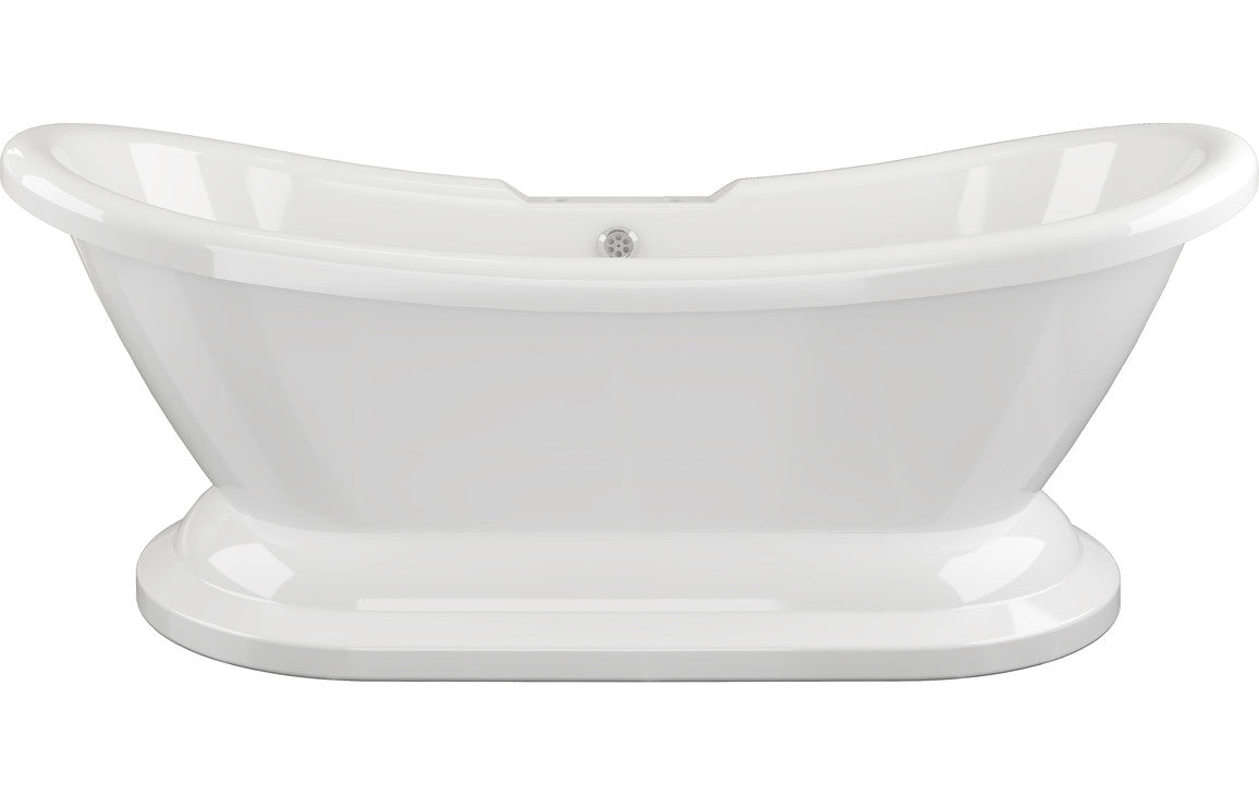 Grace Freestanding 1760x700x720mm 2TH Bath w/Base - White