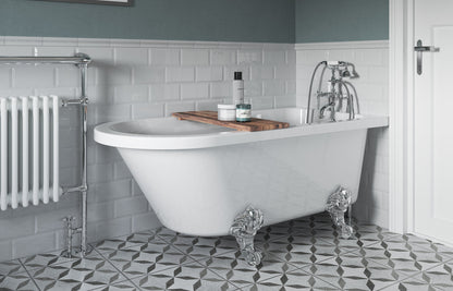 Clevedon Freestanding 2TH Corner Bath w/Feet