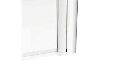 1400mm Square Bath Screen - Chrome