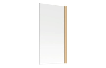1400mm Square Bath Screen - Brushed Brass