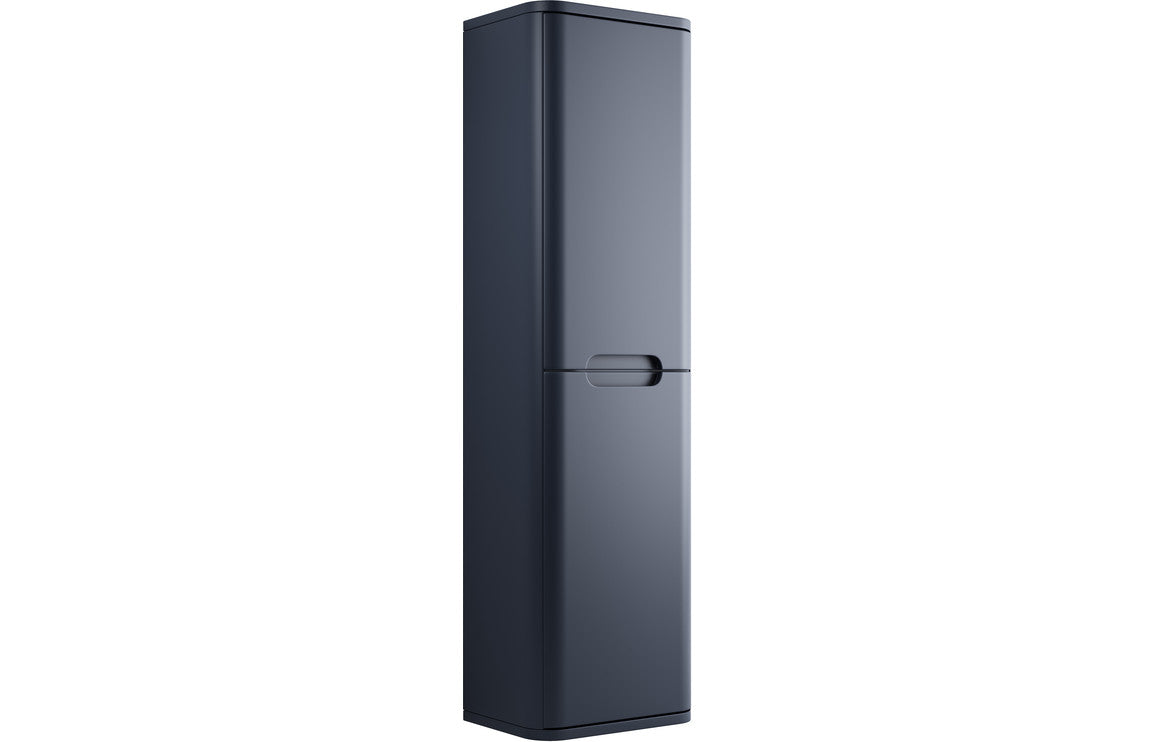Lambi 350mm 2 Door Wall Hung Tall Unit - Matt Indigo