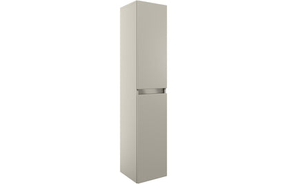 Carya 300mm 2 Door Wall Hung Tall Unit - Latte