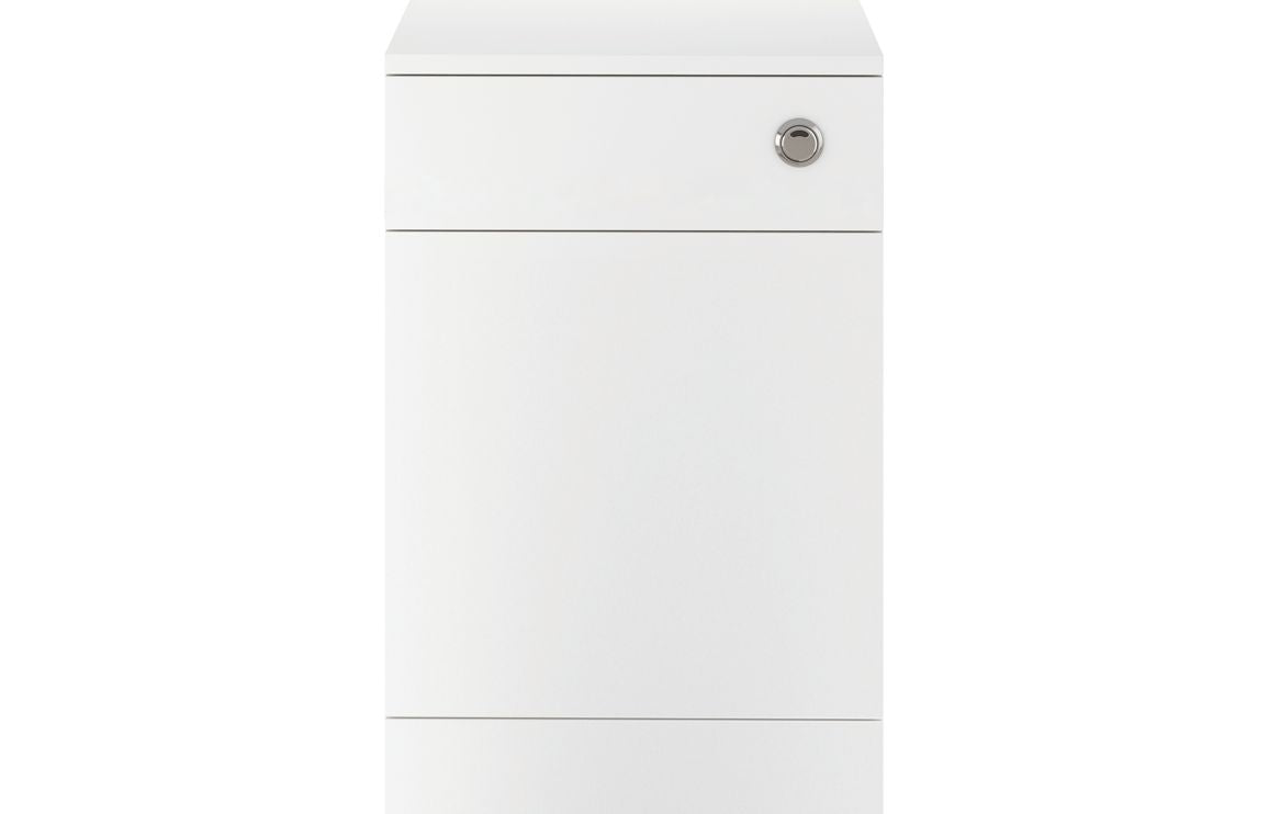 NIL 500mm WC Unit & BTW Pan Pack - White Gloss
