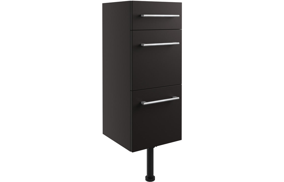 Alba 300mm 3 Drawer Unit - Matt Graphite Grey