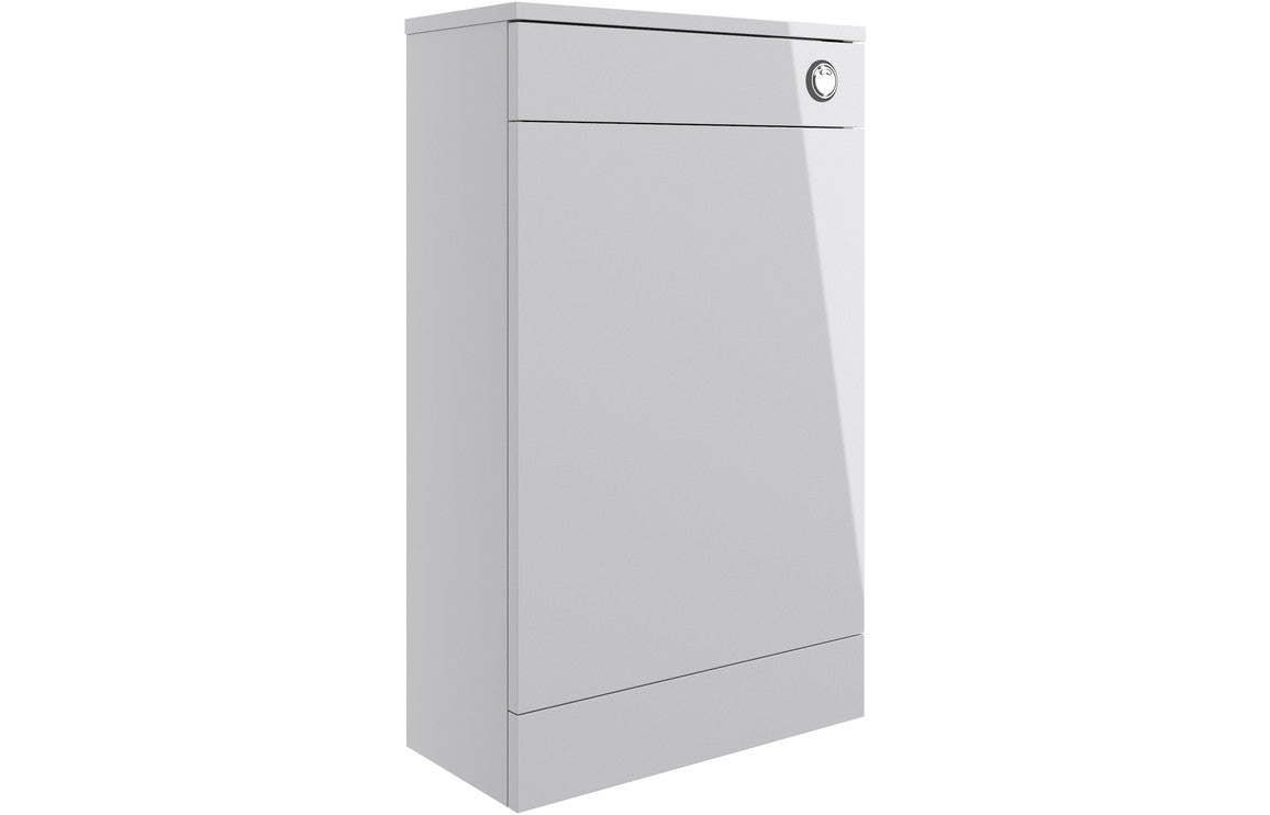 Volta 500mm Floor Standing WC Unit - Grey Gloss