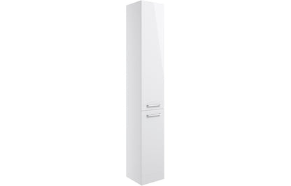 VINOS 350mm Floor Standing 2 Door Tall Unit - White Gloss