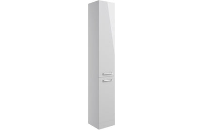 VINOS 350mm Floor Standing 2 Door Tall Unit - Grey Gloss