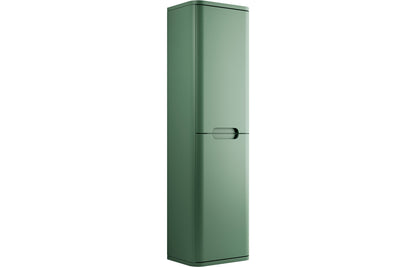 Lambi 350mm 2 Door Wall Hung Tall Unit - Matt Sage Green