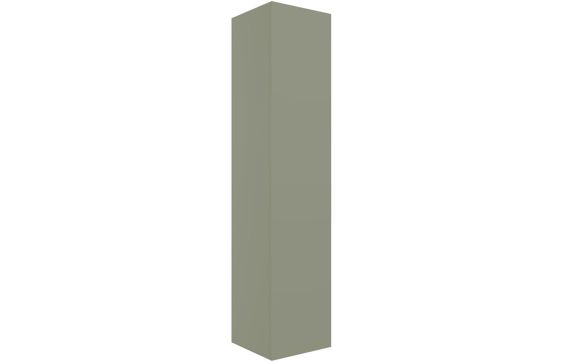 NEST 350mm Wall Hung 1 Door Tall Unit - Matt Olive Green