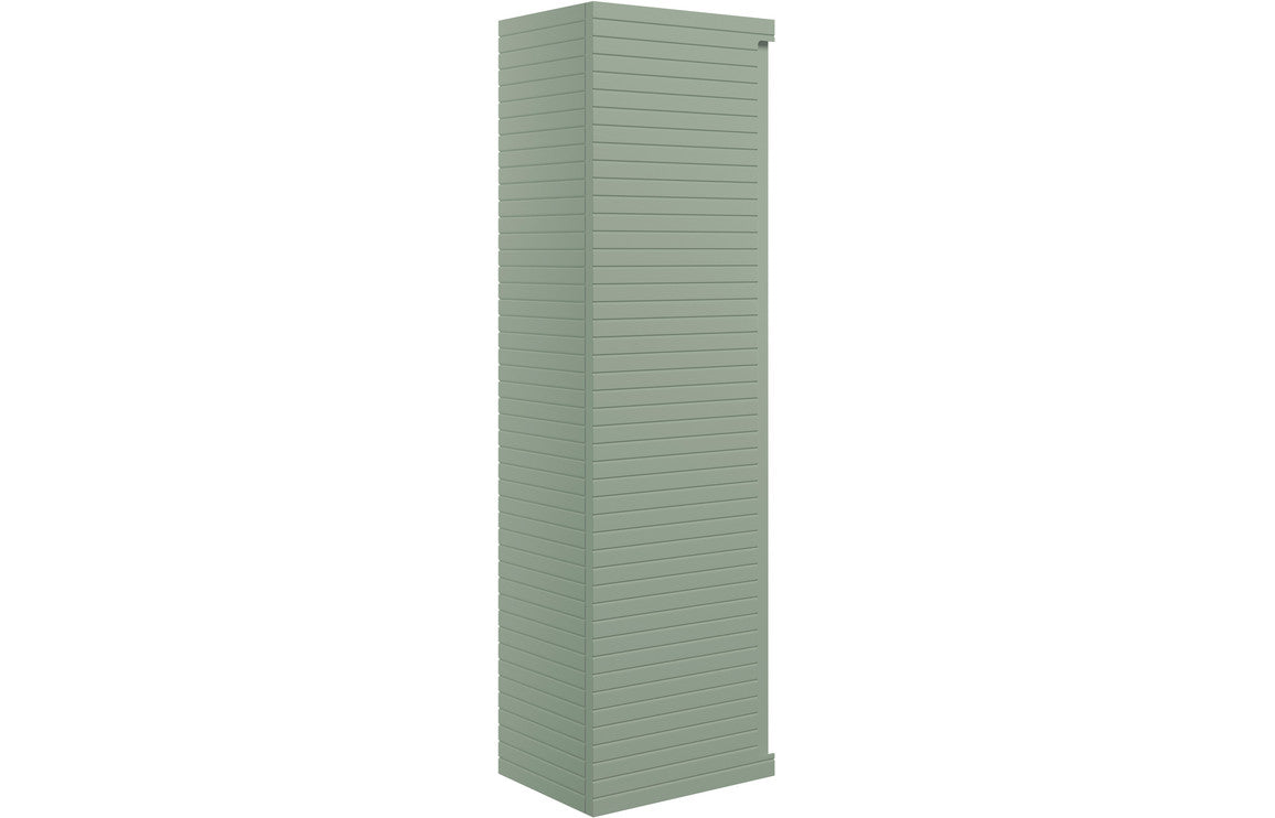 Align 350mm Wall Hung 1 Door Tall Unit - Matt Willow Green