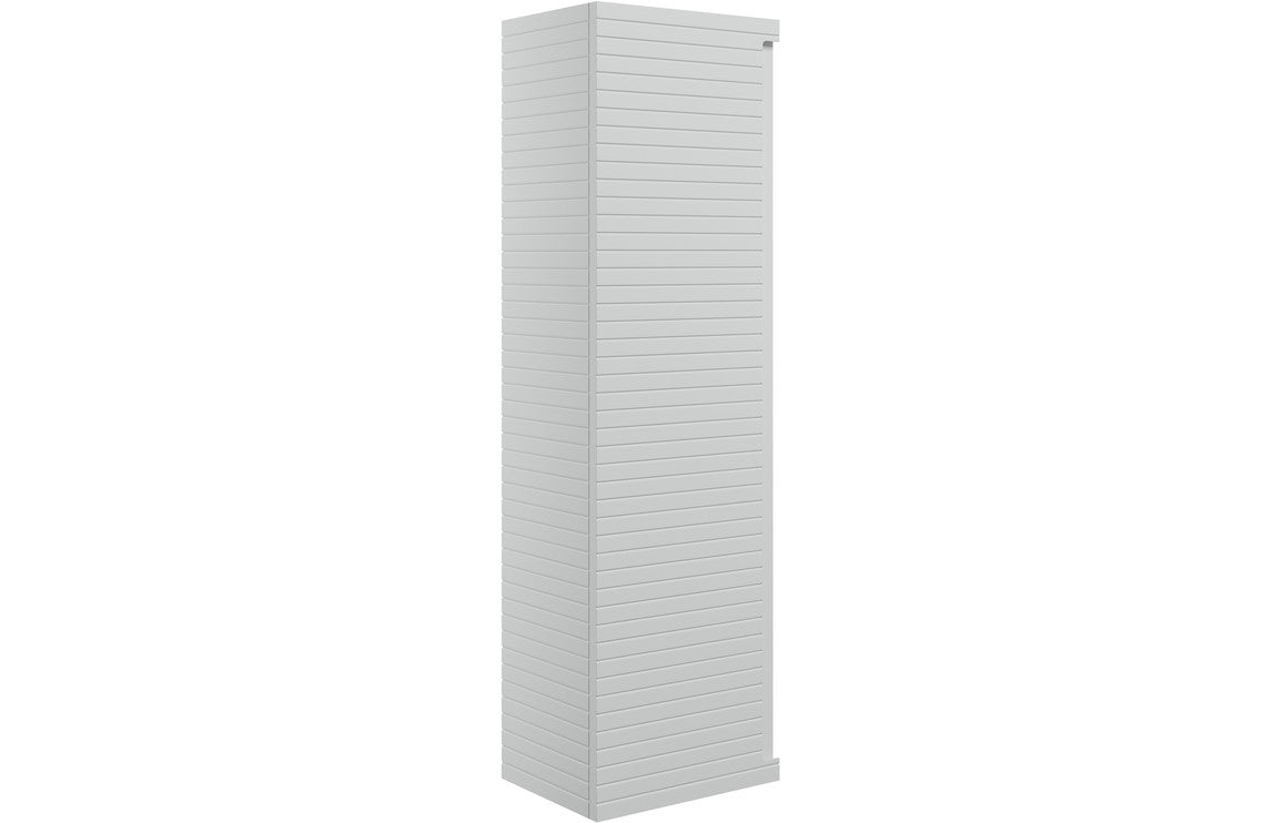 Align 350mm Wall Hung 1 Door Tall Unit - Matt Mineral Grey