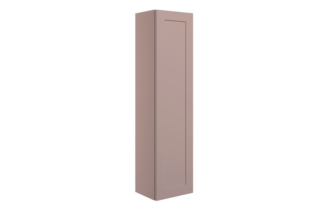Heritage 300mm Wall Hung 1 Door Tall Unit - Matt Peony
