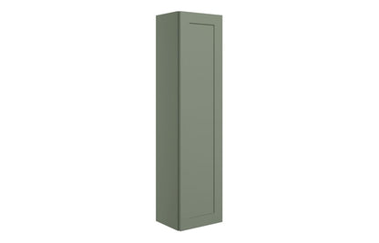 Heritage 300mm Wall Hung 1 Door Tall Unit - Matt Reed Green