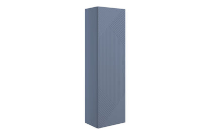 Linear 350mm Wall Hung 1 Door Tall Unit - Matt Smoke Blue