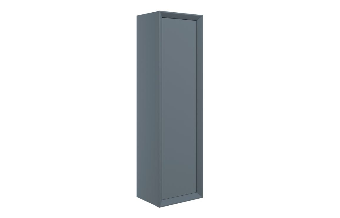 CLICK 345mm Wall Hung 1 Door Tall Unit - Matt Storm Blue