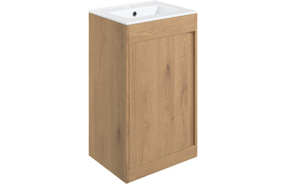 Elentra 510mm Floor Standing Unit Inc. Basin - Seville Oak