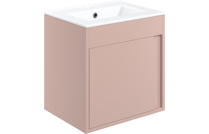 Elentra 510mm Wall Hung Unit Inc. Basin - Matt Antique Rose