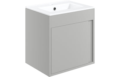 Elentra 510mm Wall Hung Unit Inc. Basin - Matt Light Grey