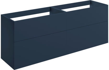 NEST 1180mm Wall Hung 4 Drawer Basin Unit (No Top) - Matt Deep Blue