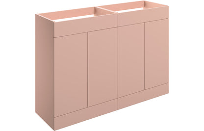 NEST1180mm Floor Standing 4 Door Basin Unit (No Top) - Matt Antique Rose
